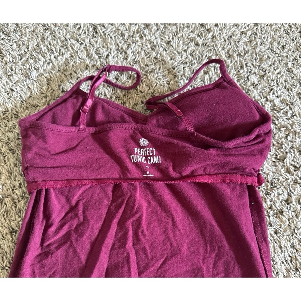 SO Women's Maroon Perfect Tunic Cami Fitted Padded Size Medium - Picture 10 of 10